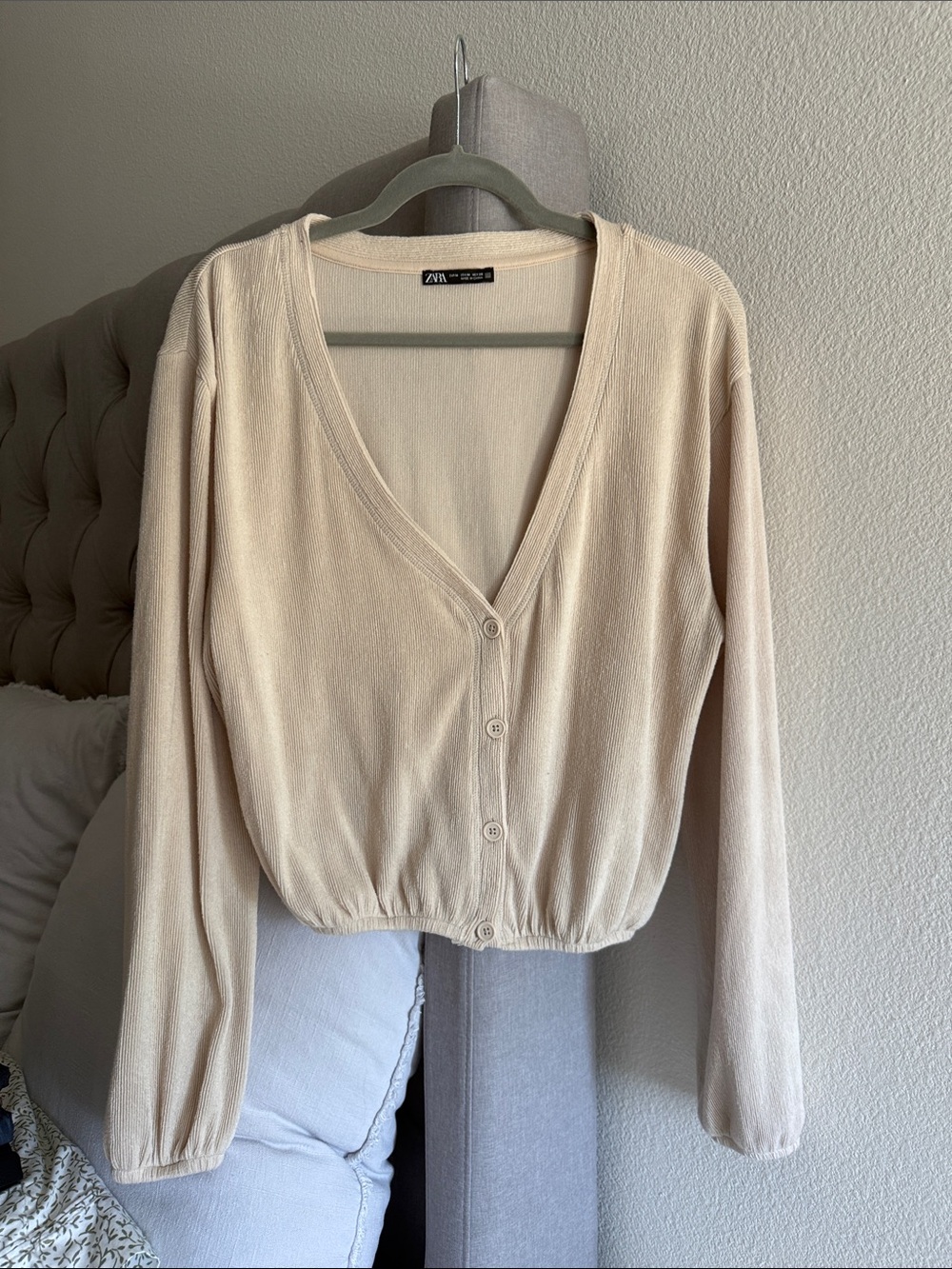Zara Vneck Cinched Sweater